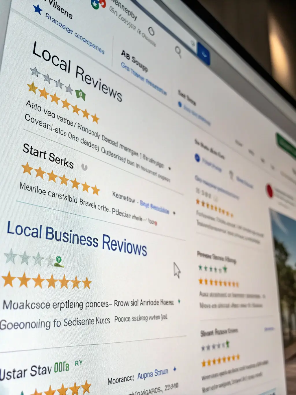 A Google Maps listing with positive reviews and optimized profile, showing local search results. This image represents our Local SEO expertise.