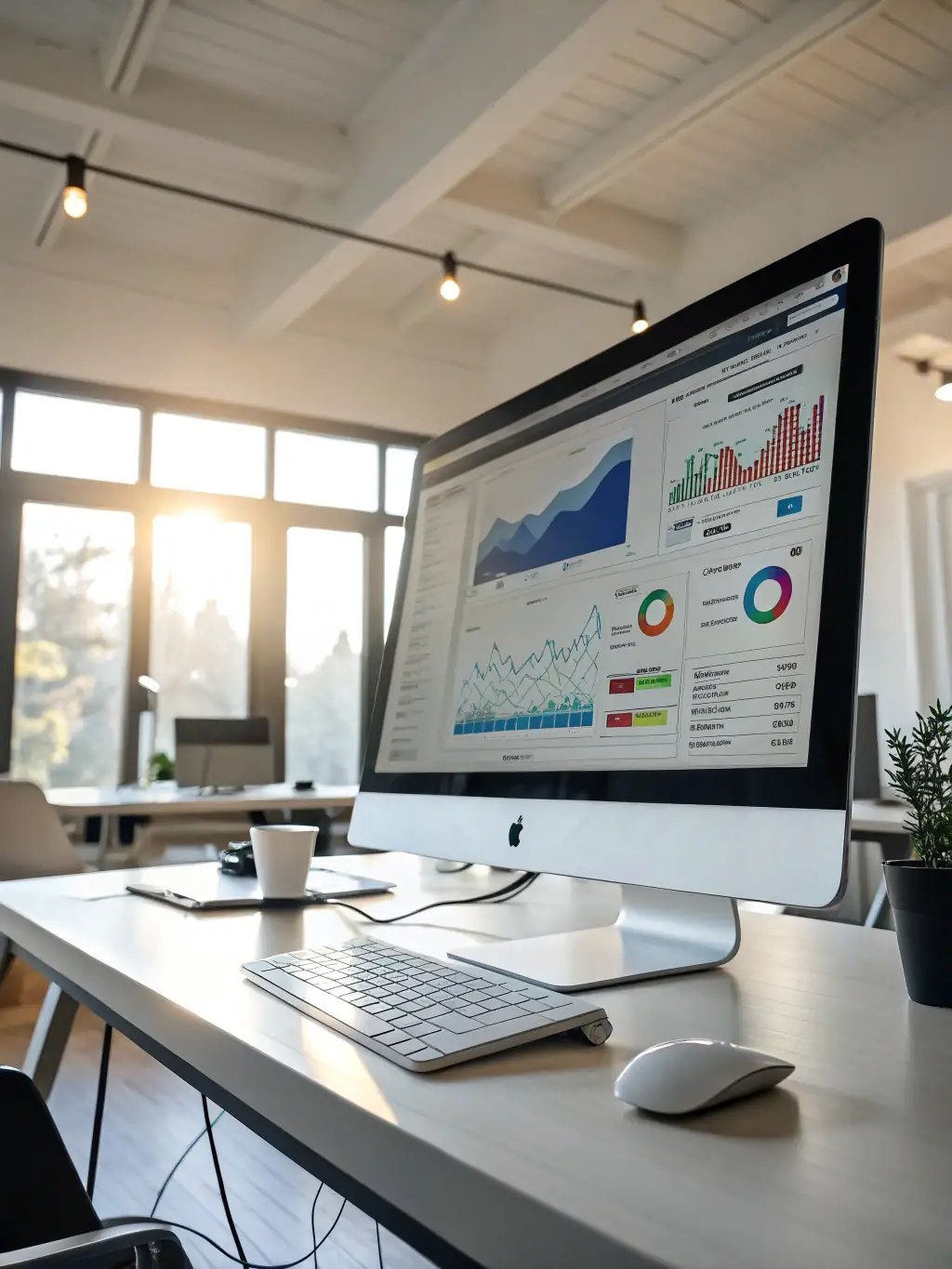 A digital marketing dashboard showing SEO rankings and PPC ad performance. This image represents our SEO & PPC expertise.