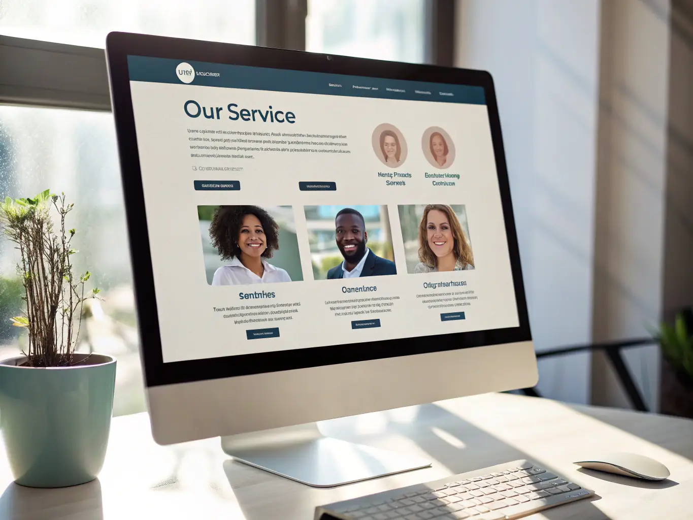 A professional website design showcasing a clean, modern layout with clear calls-to-action, optimized for conversions and user experience, reflecting the agency's expertise in creating high-performing websites for NYC businesses.